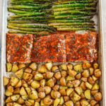 Sheet Pan Maple Dijon Glazed Salmon